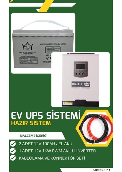 Ev Sessiz Jeneratör 1kw Ups Sistemi No: 11