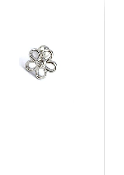 Zirkon Taş Detaylı 925 Ayar Gümüş Tragus Kıkırdak Piercing fiyatları