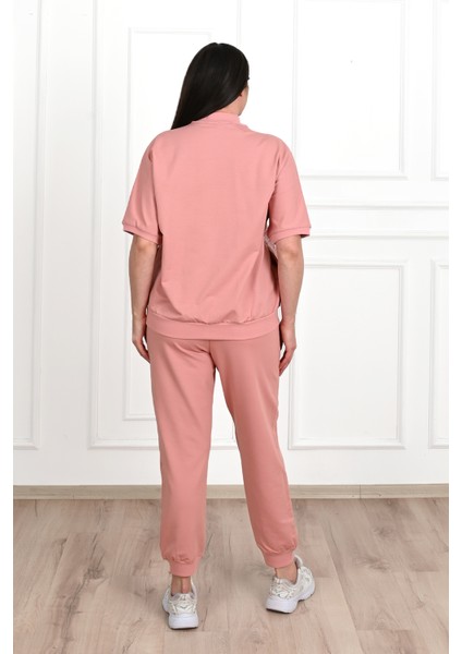 Kadın Eşofman Takımı Kısa Kollu Taş Baskılı Rahat Kullanım İçin 42-50 Beden fiyatları