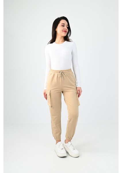 Kadın Kargo Cepli Pantolon 6193-23