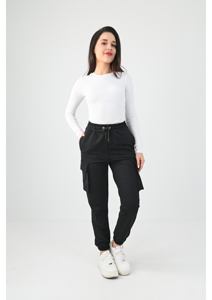 Kadın Kargo Cepli Pantolon 6193-23