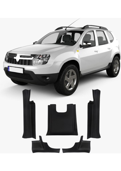 Dacia Duster Uyumlu 2018-2024 Abs Halı Koruma Kapağı Kapı Eşiği Plastiği