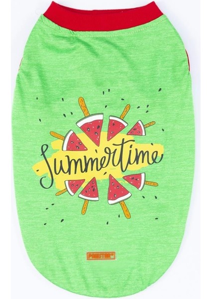 Yeşil Summer Time Büyük Köpek Tişörtü 15 kg 45 kg fırsatları