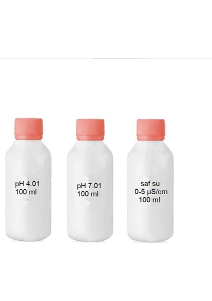Ph 4.01 - 7.01 Saf Su Distile Su Kalibrasyon Sıvıları 100 ml