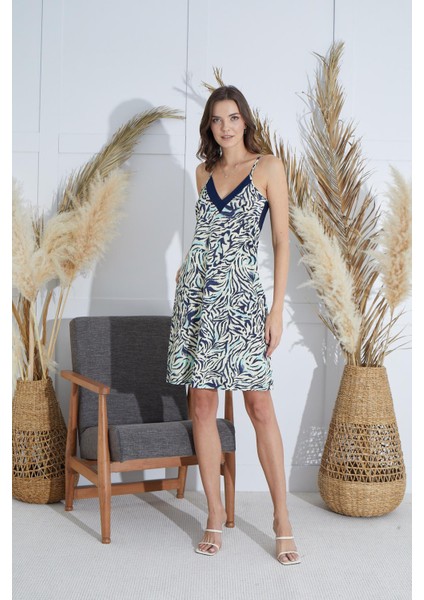 Kadın İnce Askılı Desenli Tunik C2T4N8O51 fiyatları