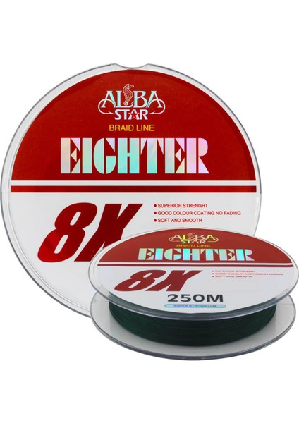 Eighter 8x Ip Misina GREEN-0.22MM - 250M - 22.50KG