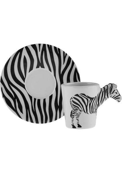 Zebra 2 Kişilik Kahve Fincan Takımı 60 ml