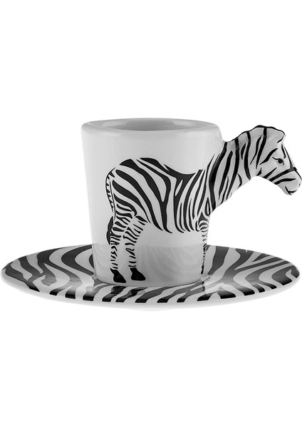 Zebra 2 Kişilik Kahve Fincan Takımı 60 ml