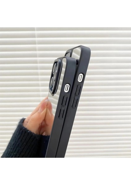 Meri Case Apple iPhone 11 Uyumlu Silikon Çerçeve Ful Ayna Kılıf Arka Kapak