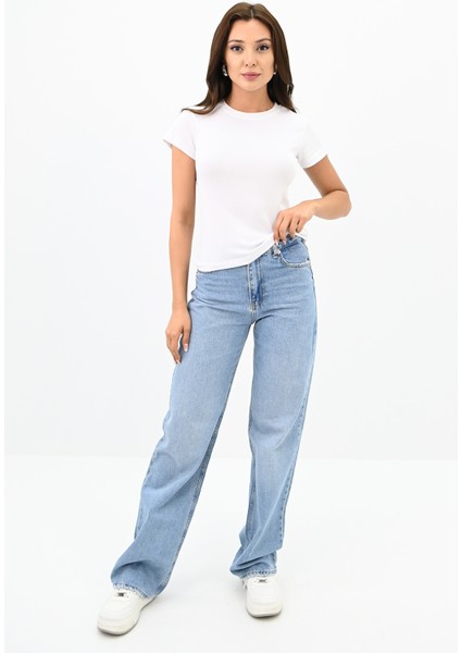 Kadın Kısa Kollu Basic T-Shirt 1775-25 fiyatları