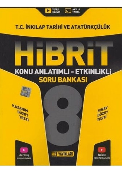 8. Sınıf T.C. İnkılap Tarihi ve Atatürkçülük Hibrit Konu Anlatımlı Etkinlikli Soru Bankası