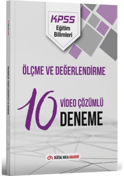 Dijital Hoca Akademi 2024 KPSS Eğitim Bilimleri Ölçme ve Değerlendirme Çözümlü 10 Deneme