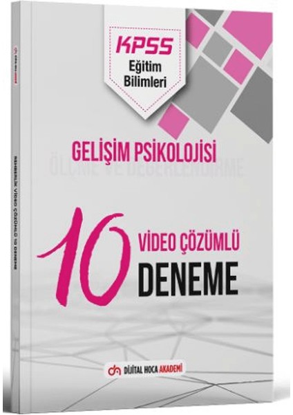 2024 KPSS Eğitim Bilimleri Gelişim Psikolojisi Video Çözümlü 10 Deneme
