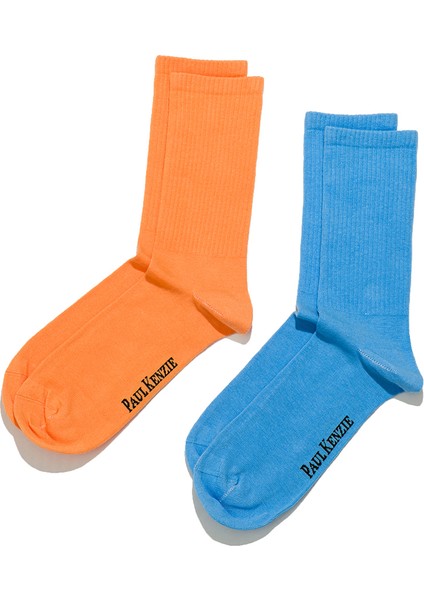2'li Nakış Logolu Unisex Çorap - Eco Characters - Sunrise