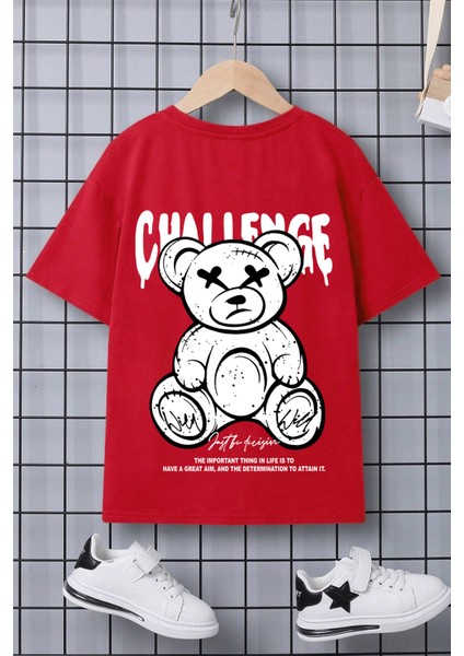 Only Trendwear Çocuk Challange Baskılı Pamuklu Tshirt