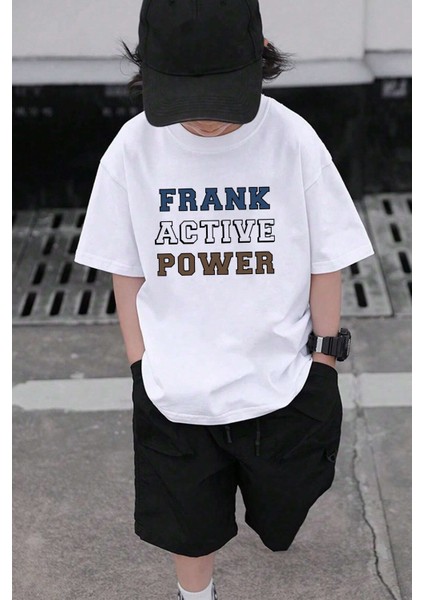 Only Trendwear Çocuk Frank Active Power Baskılı Pamuklu Tshirt