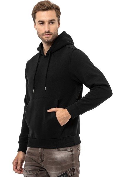 Cipo & Baxx CL557 Basic Erkek Kapişonlu Sweatshirt