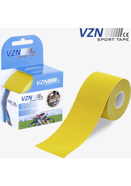 Sporttape Sarı Kinezyo Sporcu Bandı 5cmx5mt