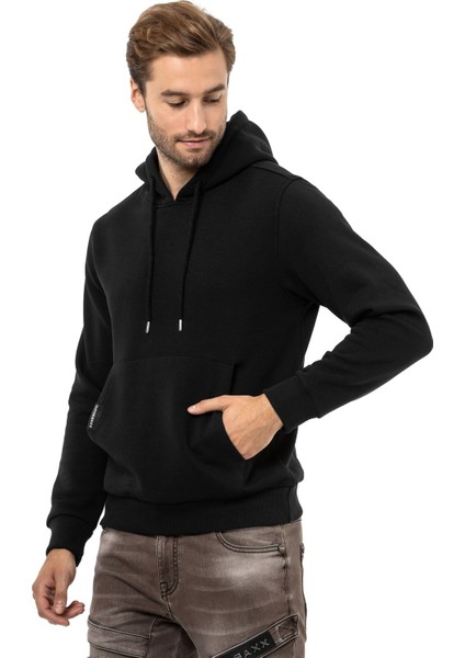 Cipo & Baxx CL557 Basic Erkek Kapişonlu Sweatshirt