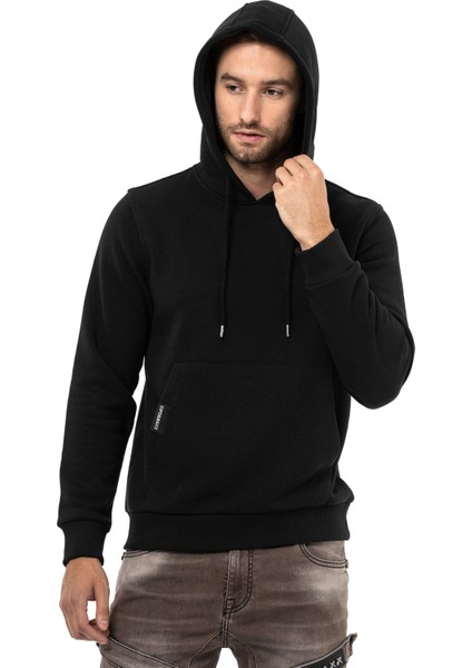 Cipo & Baxx CL557 Basic Erkek Kapişonlu Sweatshirt