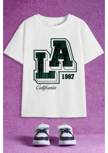 Only Trendwear Çocuk California Baskılı Pamuklu Tshirt