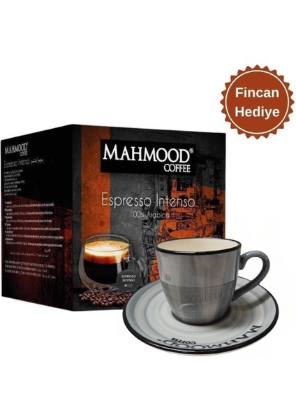 Mahmood Coffee  Espresso Kapsül 7 gr x 16 Adet ve Seramik Fincan