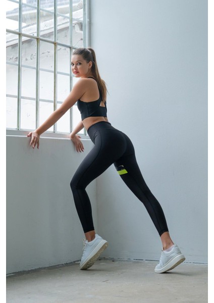 Siyah Push- Up Özellikli Spor Tayt modelleri