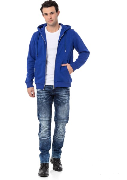 CL556 Erkek Basic Zip Sweatshirt indirimleri