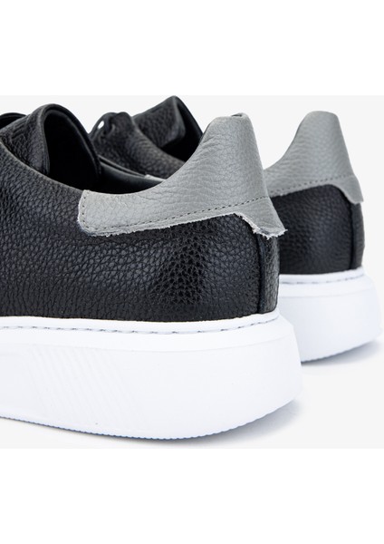 Acrux Erkek Siyah Floter Deri Sneakers & Spor Ayakkabı 04 3521 Erk Ayk Y24