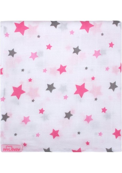 Unisex Bebek Battaniyesi Pembe Muslin 100X100 cm