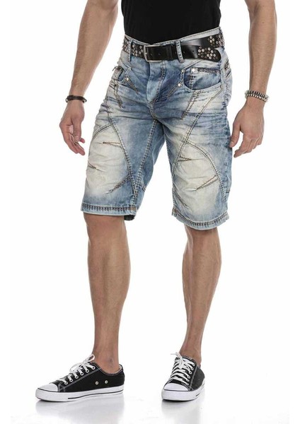 C-0090 Erkek Denim Kapri