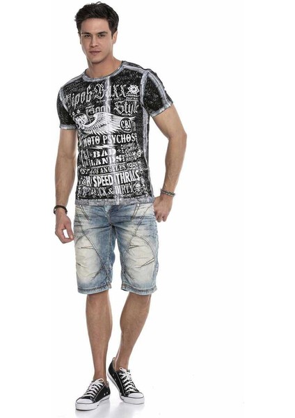 C-0090 Erkek Denim Kapri