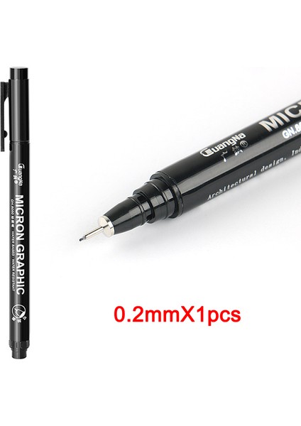 0.35MMX1PCS Stili Siyah Ince Ucu Kroki Kalem Çizim Hattı Komik Anime Sanat Su Geçirmez Boyama Işaretleyiciler Kalem Öğrenciler Okul Kırtasiye Malzemeleri (Yurt Dışından)