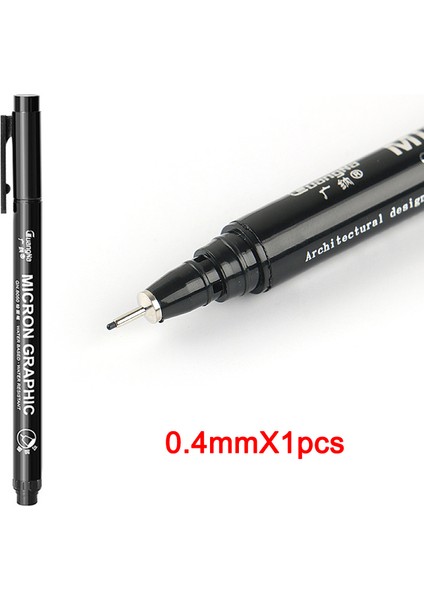 0.35MMX1PCS Stili Siyah Ince Ucu Kroki Kalem Çizim Hattı Komik Anime Sanat Su Geçirmez Boyama Işaretleyiciler Kalem Öğrenciler Okul Kırtasiye Malzemeleri (Yurt Dışından)
