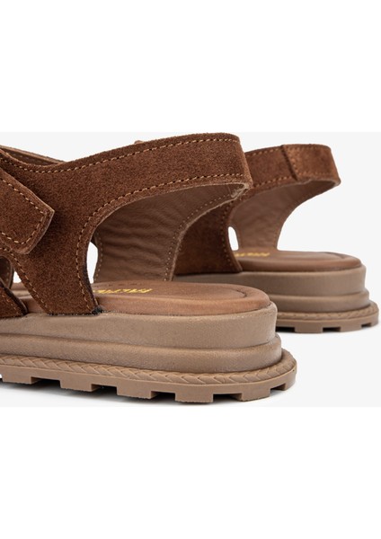 Cize Kadın Tütün Süet Hakiki Deri Sandalet 1031 167 Bn Sndlt Y24 fırsatları