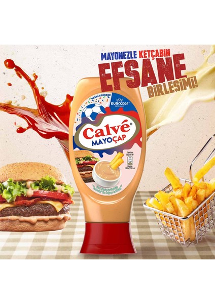 Sos Mayoçap Ketçap İle Mayonezin Karışımı 405g + Cheddar Sos 240g + Ballı Hardal 260g + Ranch Sos 245g