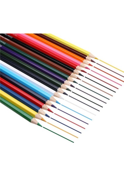 18-Renkli Stil Renk Sevimli Ahşap Kalem Kawaii Ahşap Gökkuşağı Renkli Kalem Çocuk Okul Grafiti Çizim Boyama Kalem Kırtasiye (Yurt Dışından)