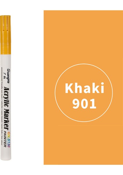 NO.901 Stili Akrilik Renk Işaretleyici Kalem Taş Seramik Grafiti Boya Kalemi Su Bazlı Albüm Kalem Renk Işaretleyici Kalem Boyama Kırtasiye (Yurt Dışından)