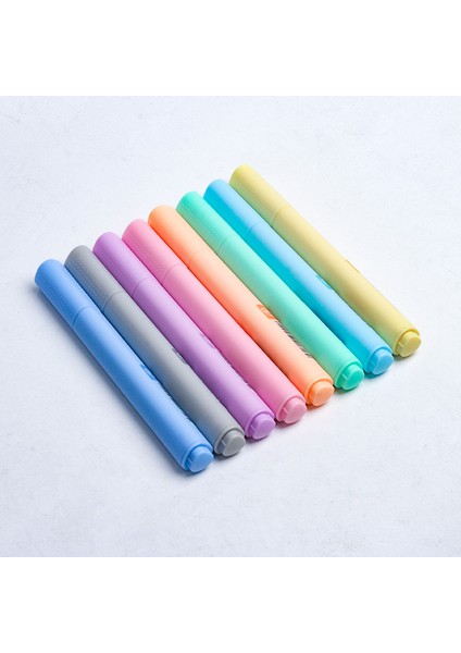8 Adet Tarzı Et Macaron Serisi Kawaii Yaratıcı Floresan Kalem Fosforlu Kalem Şeker Renkli Çizim Işaretleyiciler Kalem Öğrenci Kırtasiye (Yurt Dışından)