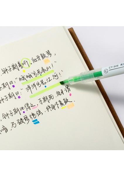 6PCS12COLORS Tarzı Et Yaratıcı Çift Uçlu Fosforlu Yumuşak Renk Vurgu Işaretleyiciler Graffiti Boyama Öğrenci Kırtasiye Okul Malzemeleri (Yurt Dışından) indirimleri