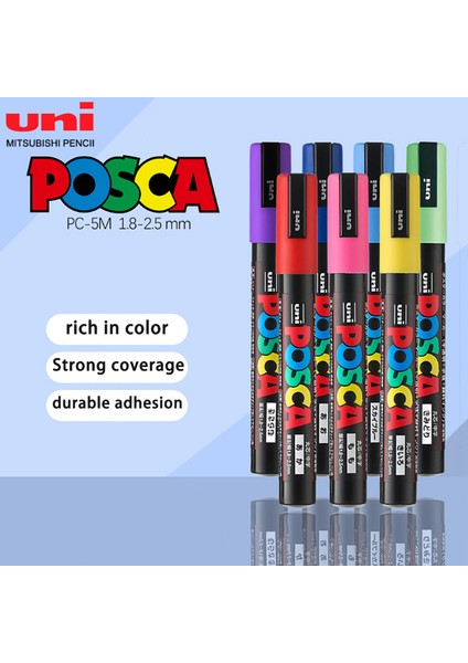 Altın Tarzı Japonya Uni Posca Pc-5m Boya Kalemi Pop Posteri Pengraffiti Reklam Öğrenci Kırtasiye Ofis Okul Supplieolors (Yurt Dışından) modelleri