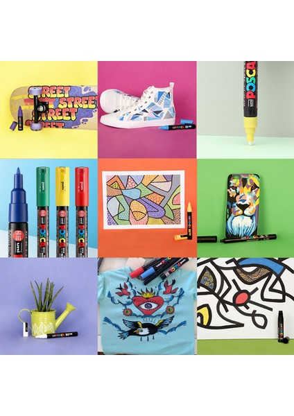 Altın Tarzı Japonya Uni Posca Pc-5m Boya Kalemi Pop Posteri Pengraffiti Reklam Öğrenci Kırtasiye Ofis Okul Supplieolors (Yurt Dışından) indirimleri