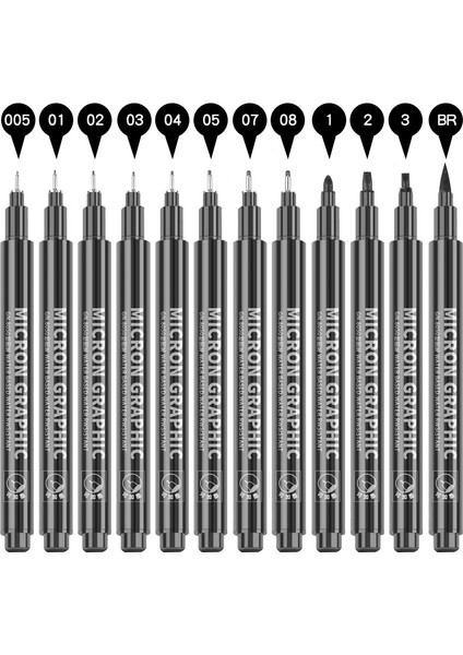 0,1 mm Stili Yaratıcı Su Geçirmez Tam Iğne Tüp Boyama Hattı Kalemler Yumuşak Başlı Kaligrafi Kalemleri Elle Çizilmiş Kroki Kalemler Kırtasiye Malzemeleri (Yurt Dışından) fiyatları
