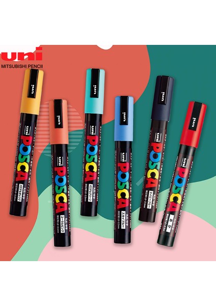 Turuncu Tarzı Japonya Uni Posca Pc-1m Boya Işaretleyiciler Pop Posteri Pengraffiti Reklam Su Geçirmez Öğrenci Ofis Kırtasiye Sanat Malzemeleri (Yurt Dışından)
