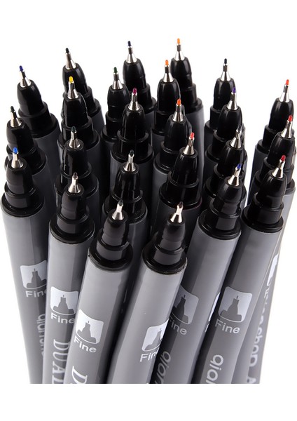 Gri Tarzı Fineliner Renkler Suluboya Kalemler Iyi Çizim Sanat Marker Kalem Su Bazlı Çeşitli Mürekkep Toksool Olmayan Kırtasiye (Yurt Dışından)