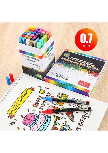 NO.929 Tarzı Akrilik Renk Işaretleyici Kalem Taş Seramik Grafiti Boya Kalemi Su Bazlı Albüm Kalem Renk Işaretleyici Kalem Boyama Kırtasiye (Yurt Dışından) fırsatları