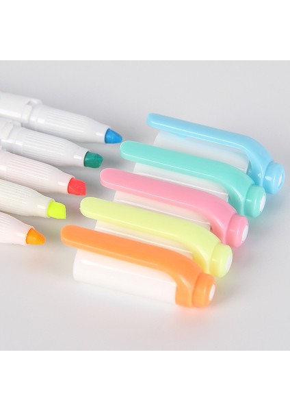 C Tarzı 5 Colorsbox Çift Başlı Fosforlu Kalem Seti Floresan Işaretleyiciler Fosforlu Kalemler Sanat Marker Japon Sevimli Kawaii Kırtasiye (Yurt Dışından) fırsatları