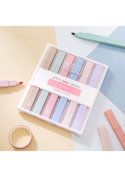 No.1 Stili Et Yumuşak Ucu Fosforlu Morandi Renk Kawaii Işaretleme Kalemi Dıy Fotoğraf Albümü Dergisi Floresan Kalem Okul Öğrenci Kırtasiye (Yurt Dışından)