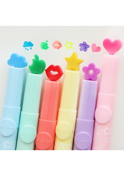 Pembe Tarzı Ute Şeker Renk Kawaii Vurgulayıcı Kalem Yaratıcı Dıy Pullar Vurgulayıcı Kalem Işaretleyici Kalem Okul Malzemeleri Ofis Kırtasiye (Yurt Dışından) indirimleri