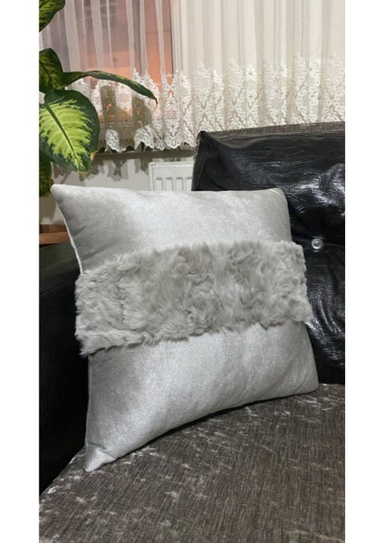 Tüylü Dekoratif Kırlent Kılıfı modelleri